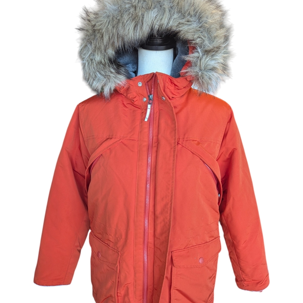 Gap Kids Orange Heavyweight Parka Size XL - Picture 3 of 8